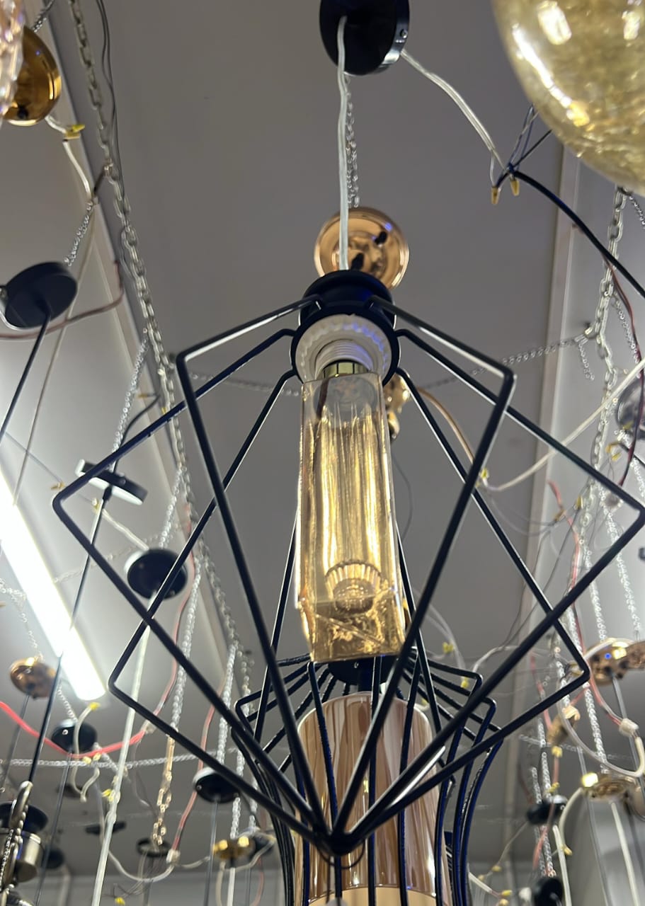 Geometric Cage Pendant Light