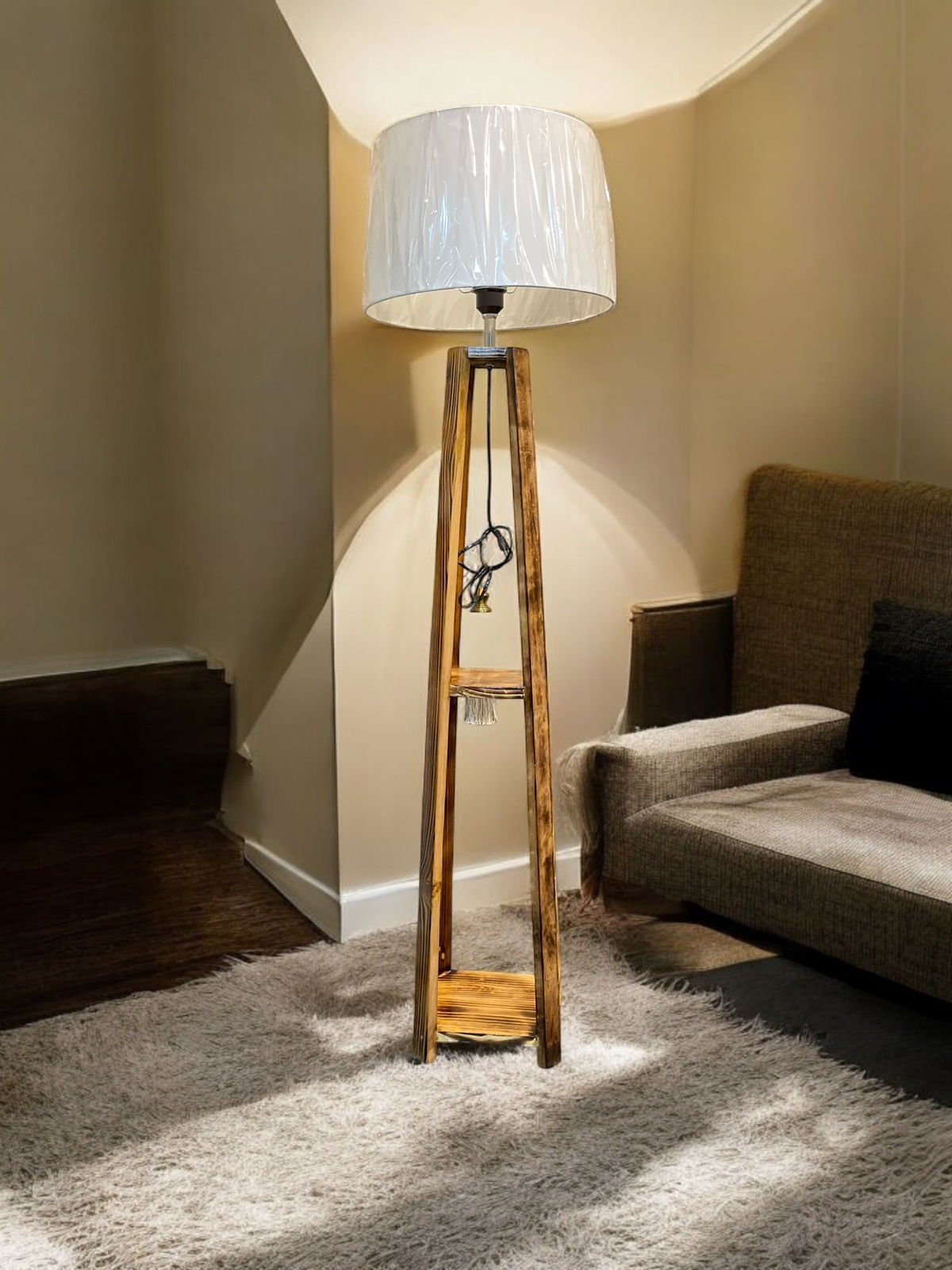 Wood Floor Lamp