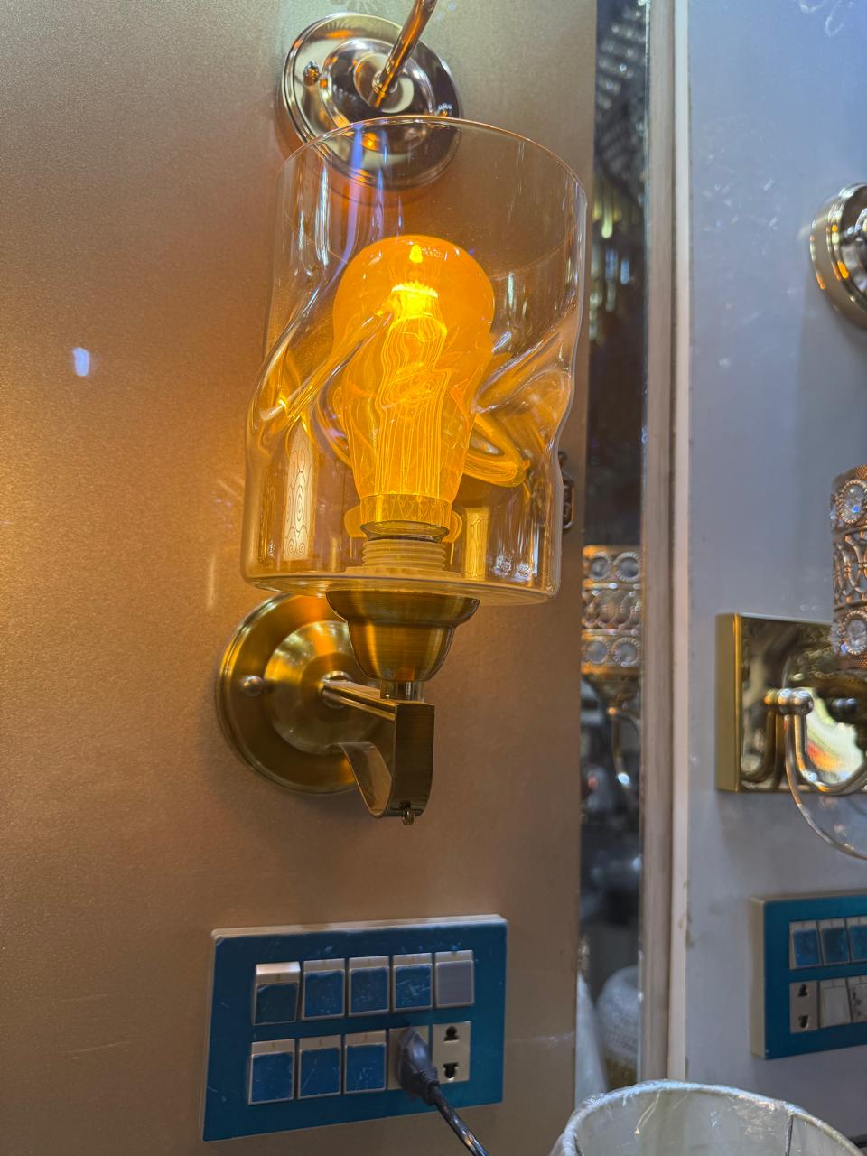 Champagne Crystal Wall Light