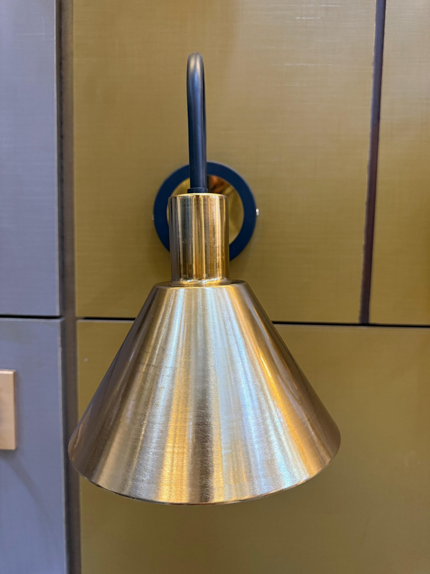 Golden Cone Metal Wall Light