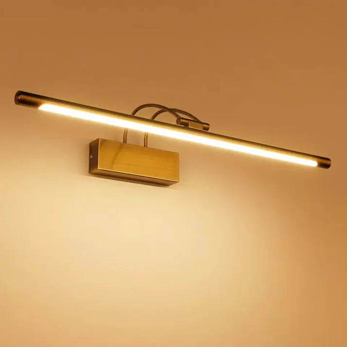 Brass Dual-Style LED Mirror & Frame Light (single option warm color)