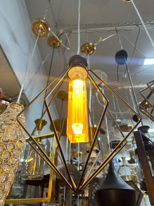 Geometric Cage Pendant Light