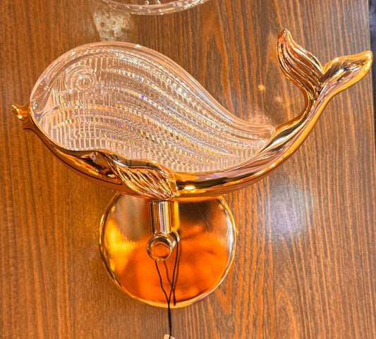Golden Whale Wall Sconce