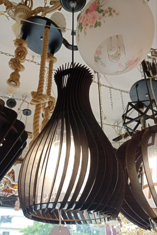 Wood And Glass Hanging