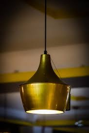 Curved Metalic Hanging Light