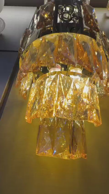 Crystal Pendant Wall Light