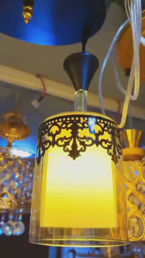3 Piece Double Glass Hanging Set