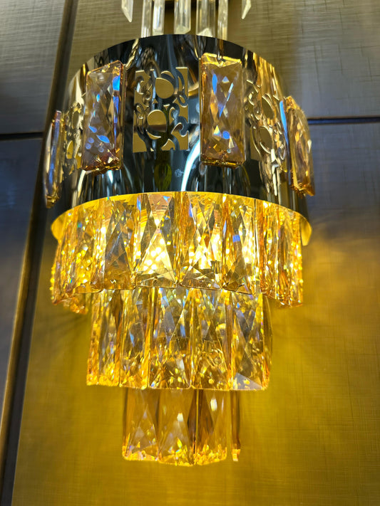 Crystal Pendant Wall Light