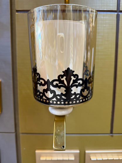 Double Glass Wall Lamp