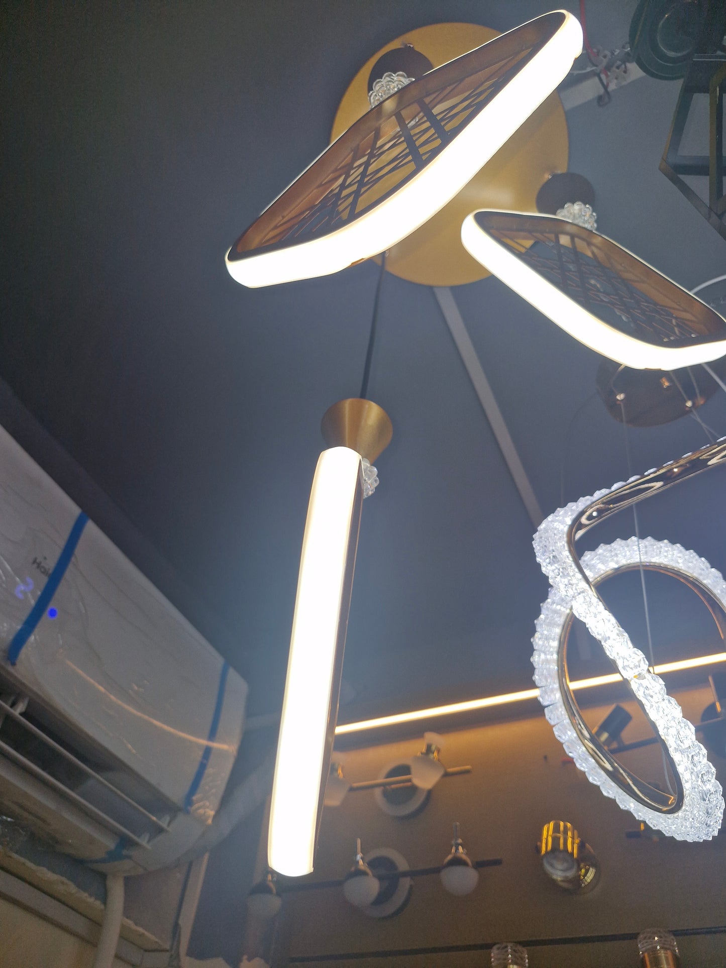 Aluminium 3 Piece LED Hanging