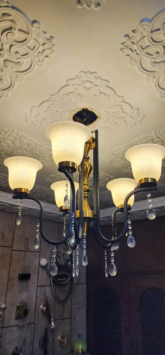 5 Arms Crystal Chandelier