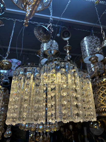 Star Shape Crystal Fanoos With Built-in LED