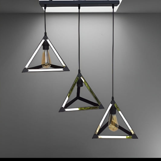 3Piece Golden And Silver Metal Hanging