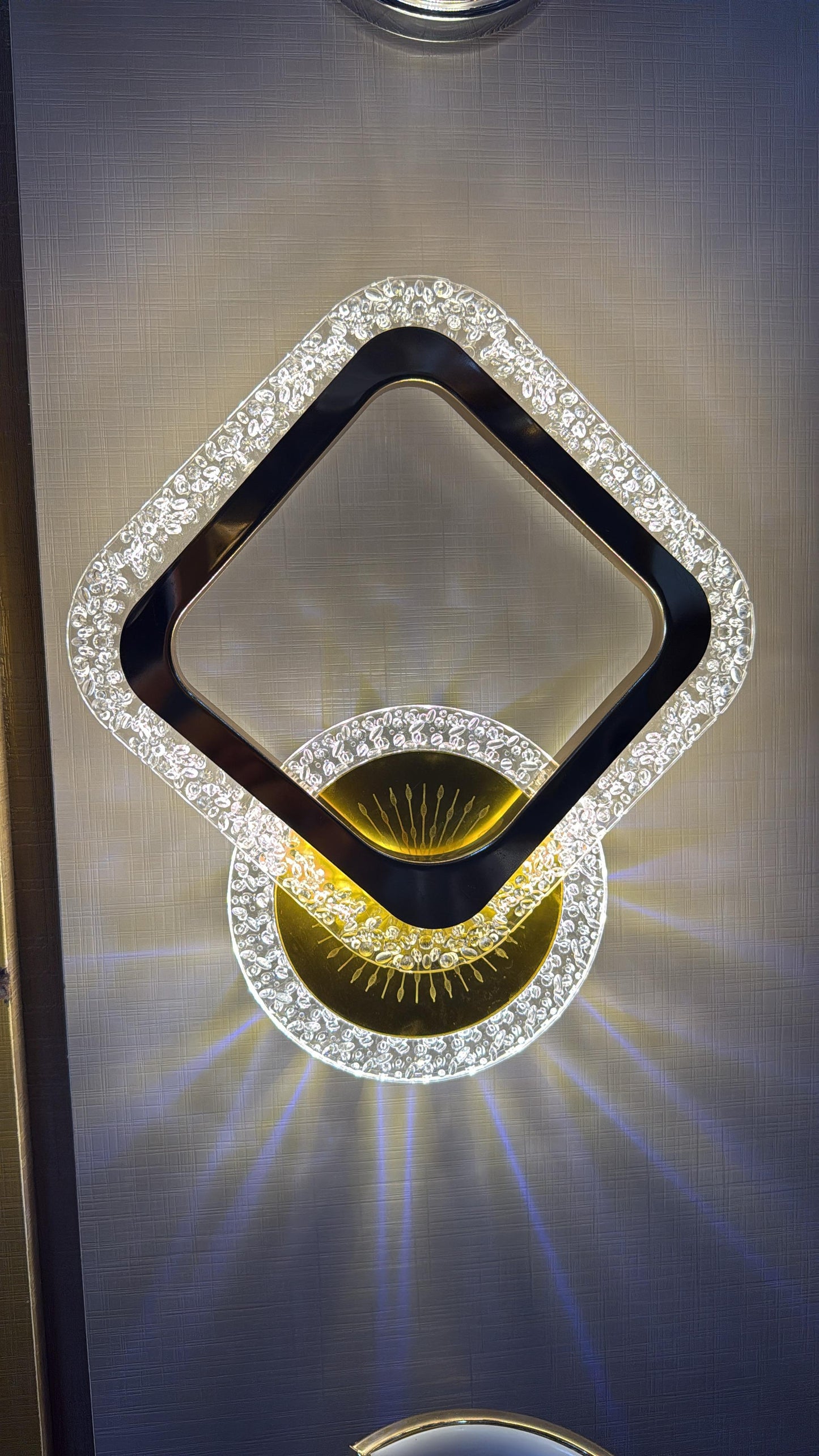 Crystal Halo Modern Wall Light