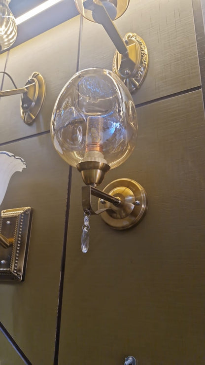 Crystal Glass Wall Light