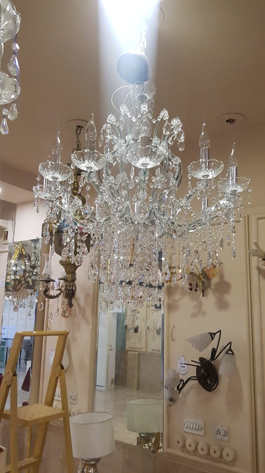 Royal Crystal 8 Arms Chandelier