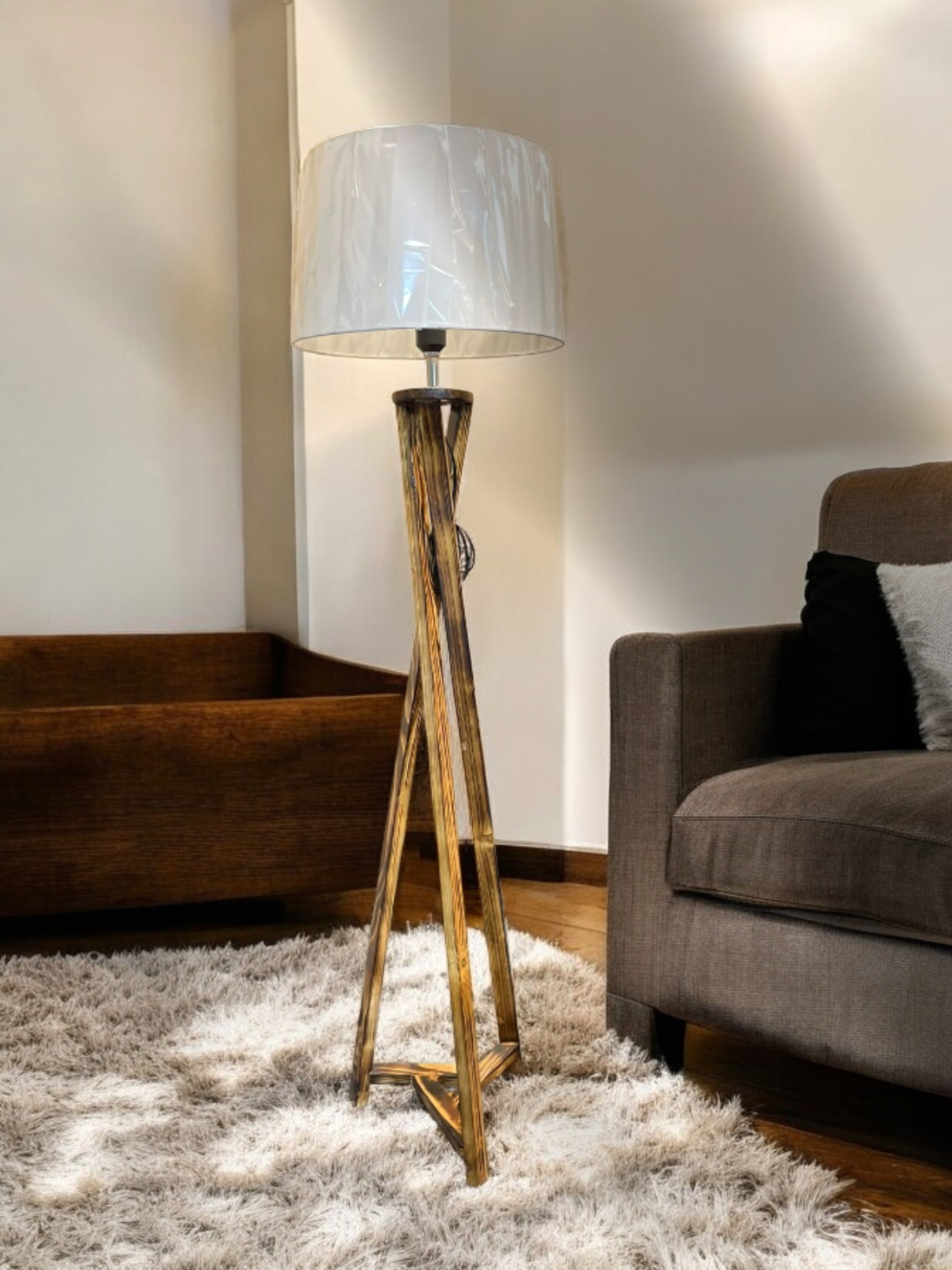 Wood Floor Lamp