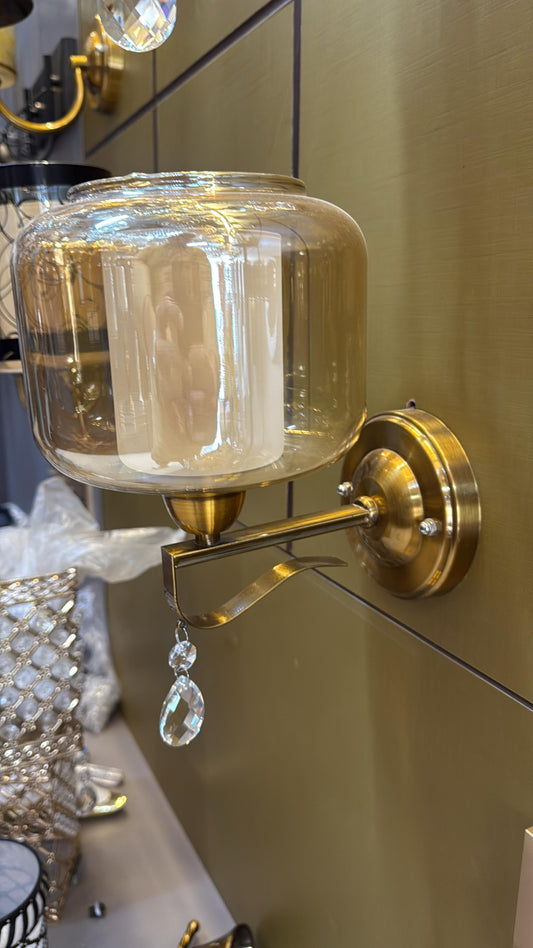 Double Glass Wall Lamp