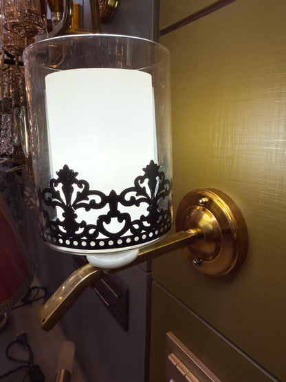 Double Glass Wall Lamp