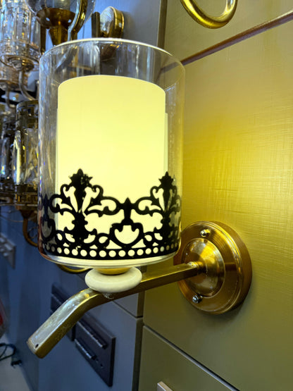 Double Glass Wall Lamp