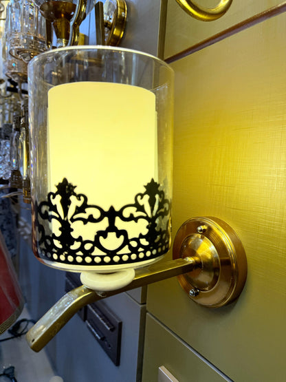 Double Glass Wall Lamp