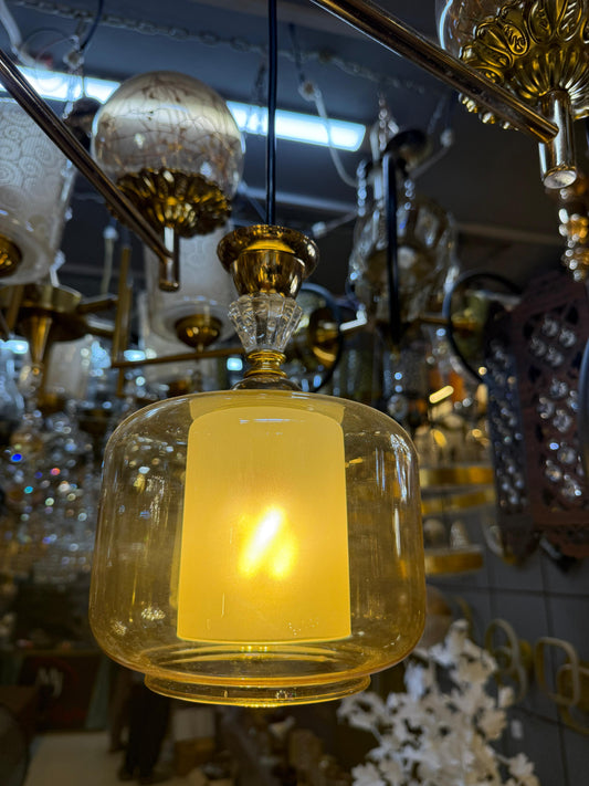 Double Glass Crystal Hanging