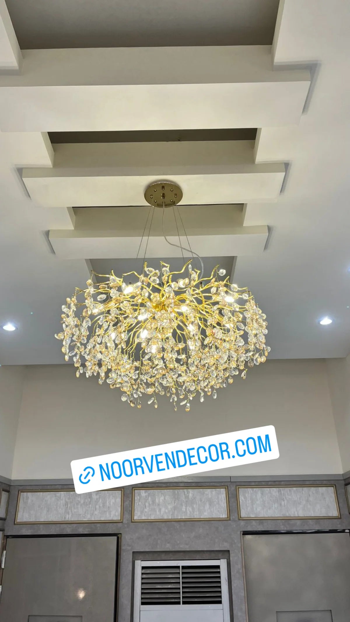 800mm Crystal Chandelier (bulbs not included)