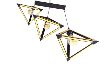 3Piece Golden And Silver Metal Hanging