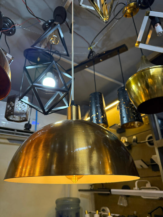 Golden Dome Pendant Light