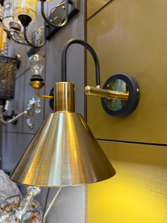 Golden Cone Metal Wall Light