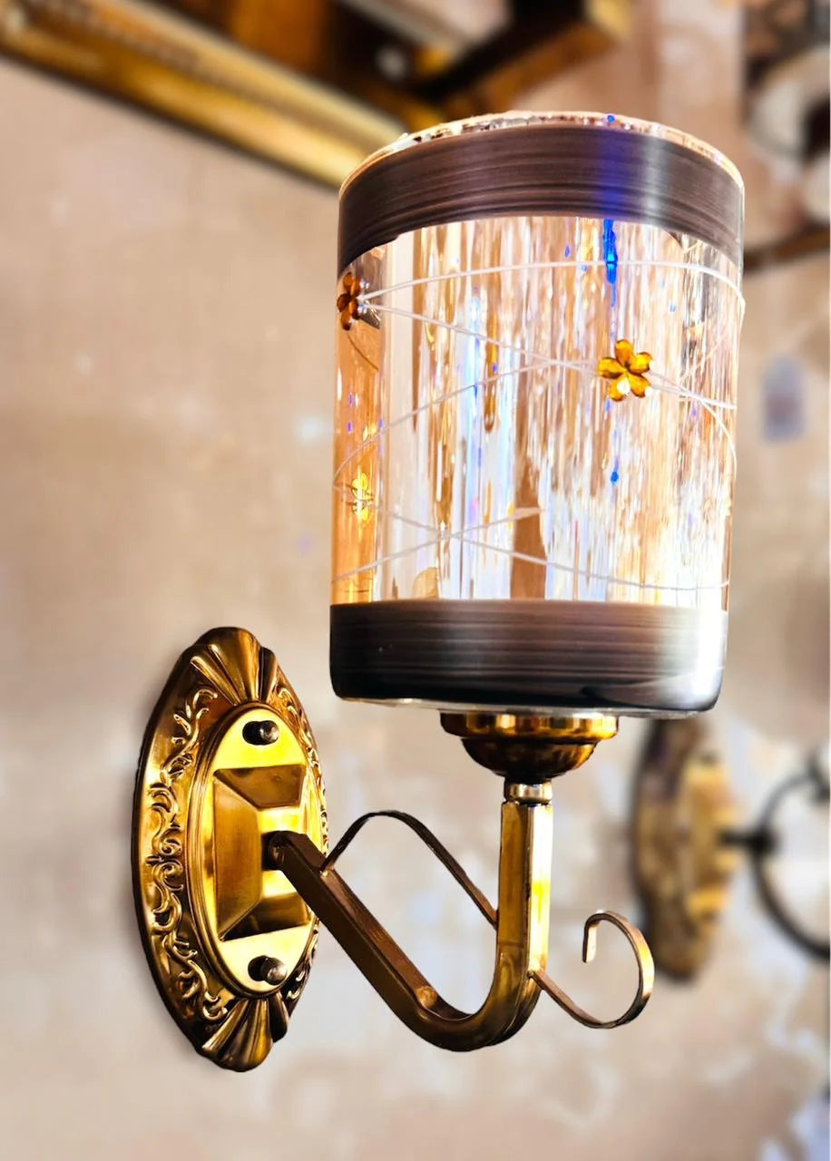 Antique Champagne Glass Wall Light